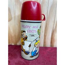 Vintage 1963 “BEANY AND CECIL” Steel / Glass Thermos - Classic Cartoon READ picture