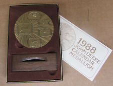 1988 John Deere Calendar Bronze Medallion 5 Logos Trademarks picture