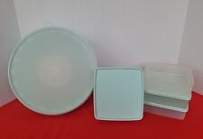 Vintage Tupperware Mint Green Bundt Cake/jello 3 Piece And 3 Sandwich Keepers picture