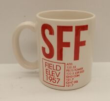 RARE Spokane Felt's Field Airport SFF Coffee Mug - Made in USA picture