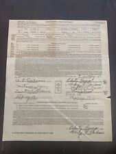 1931 Ford Model A Tudor Sales Contract Newtown Stepney Connecticut Henry Carlson picture