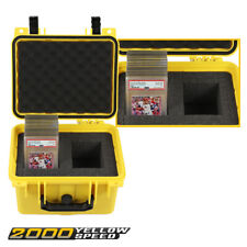Yellow Waterproof Graded Card Storage Box Deep Travel Case Slab Holder&Protector picture