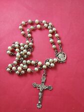 Vtg Sterling Silver Crucifix Charm JS Religious Rosary *170-A picture