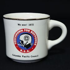 Boy Scouts VTG BSA Mug Touchdown for Boypower 1972 Columbia Pacific Council Cup picture