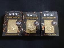 Yu-Gi-Oh Sangenshin 24K Gold-Plated Metal Card Set Of 3 Japan Limited picture