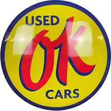 16 inch OK Used Cars Dome Metal Sign picture