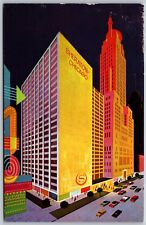 Vtg Illinois IL Sheraton Chicago Hotel North Michigan Avenue 1960s View Postcard picture
