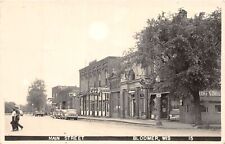 J67/ Bloomer Wisconsin RPPC Postcard c1940-50s Main Street Stores 217 picture