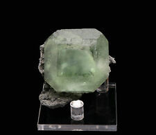 Natural Clear Large Green Cube Fluorite Quartz Crysal Cluster Mineral Specimen picture
