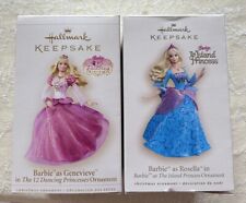 Hallmark Barbie as Rosella, Genevieve- Princess Christmas Keepsake Ornaments picture