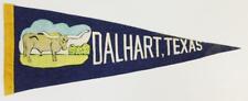 Dalhart Texas Pennant w long horn cow 1950's C31G picture