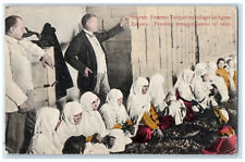c1910 Turkish Women Working Levant British Post Office Smyrna Turkey Postcard picture