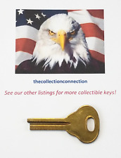 Vtg Brass Key BLANK For CORBIN Trunk Locks 8682 ILCO 1076AR Antique Cabinet Lock picture