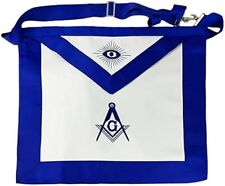 Masonic Blue Lodge Master Mason Apron with embroidery, 14x16 inch picture