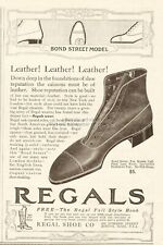 1912 Regal Shoe Co Boston MA Bond Street Men's Leather Shoes Fashion Style Ad picture
