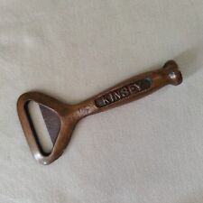 Antique KINSEY Bottle Opener Beer Whiskey Heavy Duty Solid Brass or Bronze picture