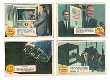 1969 Topps MAN ON THE MOON 4 cards lot with RICHARD NIXON printed In Canada picture