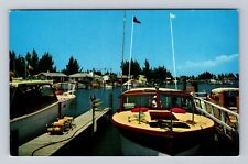 Madeira Beach FL-Florida, Snug Harbor Yacht Basin, Antique Vintage Postcard picture