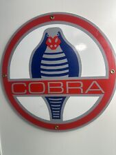 Vintage Ford Cobra Porcelain Sign- Sales Servic Shelby Sign Great Condition picture