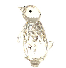 Swarovski Silver Crystal Penguin Vintage Retired Large Collectable picture