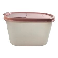 Tupperware Modular Mates #2 Pink Flip Top Pour Lid 4¾ Cup Oval Container 1612-13 picture