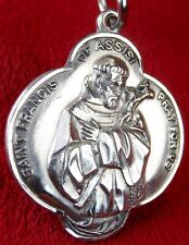 Vintage S. Anthony's Tongue Relic S. Francis of Assisi Sterling Pilgrimage Medal picture