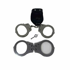 Vintage Police Smith & Wesson Hand Cuffs With Key & Schrade Hinged Hand Cuffs picture