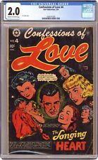Confessions of Love #4 CGC 2.0 1953 4346141004 picture