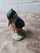 Adorable Baby KINGFISHER Figurine ~ Andrea by Sadek Made in Japan 6350 picture