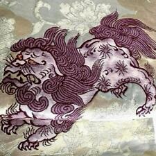 Japanese Antique Fukuro Obi Karajishi Arabesque Weaving High Quality Pure Silk picture
