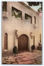 Carmel California CA Postcard Entrance Golden Bough Theatre c1940 Hand-Colored picture
