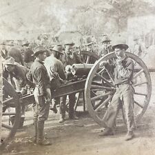 Philippine Insurrection U.S. Army Artillery Stereoview Card 1900 VHTF Imus Luzon picture