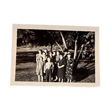 Vtg B&W Photo Found 1940s Friends on a Trip to Spokane Washington Snapshot picture