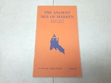 The Ancient Isle Of Marken Center Of Dutch Tradtion Vintage 1953 Travel Booklet  picture