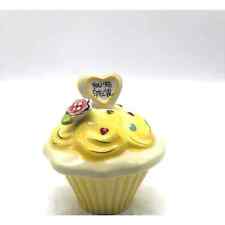 Super Cute Blue Sky Cupcake Trinket Box Your Special Saying Beautiful Colors picture