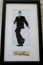 Chubby Checker autograph signed autographed auto framed with vintage B&W photo picture