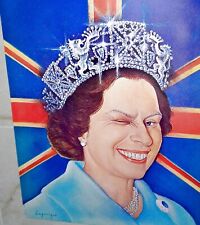 THE QUEEN HAS THE LAST LAFF XXX-RARE ORIG 1970 ELIZABETH II POSTER ONLY HERE picture