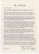 1957 Letter Mrs. Joe McCarthy, Shortly After His Death picture