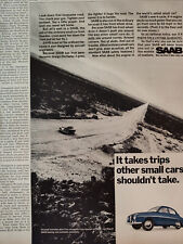 1968 Esquire Original Art Ad Advertisements SAAB and LANCIA Automobiles picture