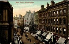 1910. NEW STREET. BIRMINGHAM, ENGLAND. SHOPS STORES. POSTCARD. PL8 picture