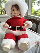 Vtg Christmas Animated  Telco Young Adult Santa Claus Motionette 1991 Sits picture