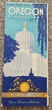 1947 Drive Oregon Highways State Commission Road Map picture