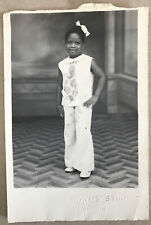 Vtg 1920s RPPC Kingston Jamaica Black History Real Photo Postcard Little Girl picture