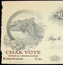 1915 Bank of Orland CA California, Charles Vote General Store Kirkwood CA picture