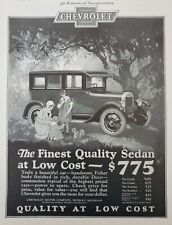 Vintage 1925 Magazine Print Ad - 1925 CHEVROLET Full Page Ad picture