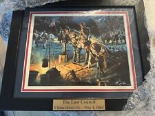 The Last Council Chancellorsville May 1,1863 Mort Kunstler 16” X 13” Civil War picture