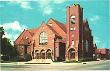 Facade of First Presbyterian Church, Hastings, Nebraska Postcard picture