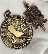 1967 Award Northern California Championship Pendant Lot JC Track Shot Put 18.50g picture