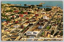 Postcard Aerial View Webbs City And Business Section Of St Petersburg Florida D1 picture