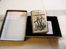 Zippo Scrimshaw Anchors Aweigh Lighter 2004 picture